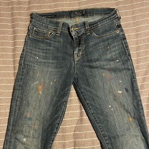 Lucky brand Brooke legging jean with paint splatter, size 4/27